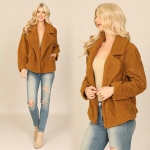 Women's Teddy Coat with Pockets